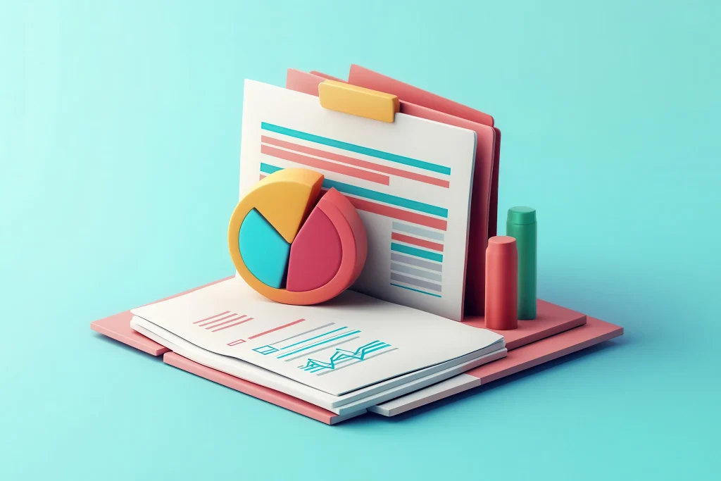 Vue 360 activité avec Neo Core représentée par rapports et graphiques colorés